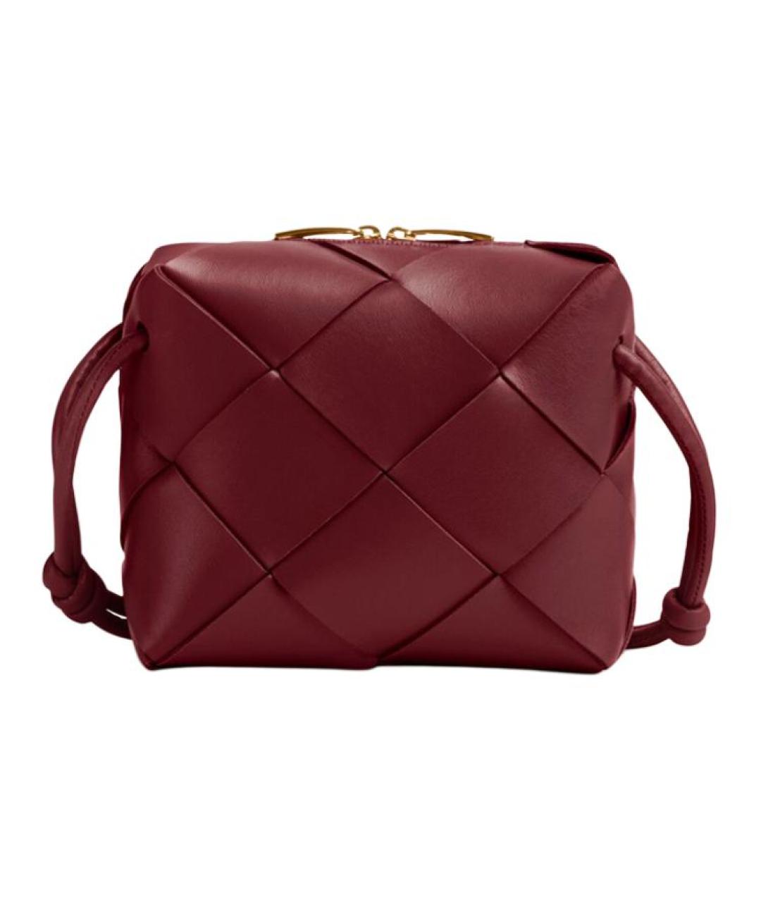 BOTTEGA VENETA Красная кожаная сумка через плечо, фото 2