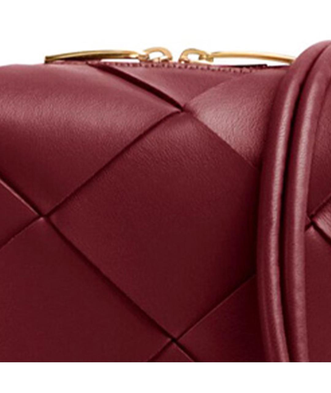 BOTTEGA VENETA Красная кожаная сумка через плечо, фото 5