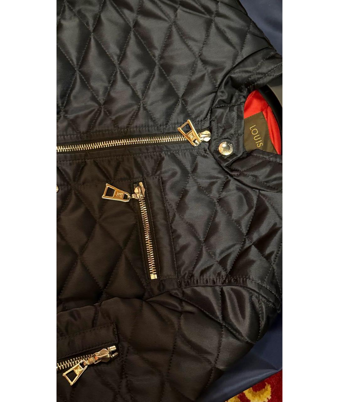LOUIS VUITTON Темно-синяя нейлоновая куртка, фото 3