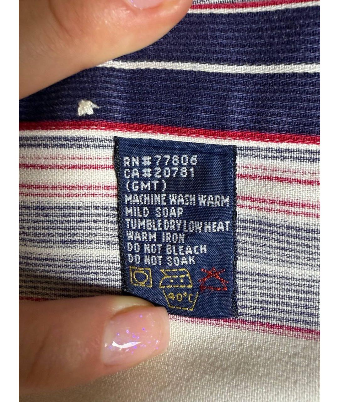 TOMMY HILFIGER Белая хлопковая кэжуал рубашка, фото 7