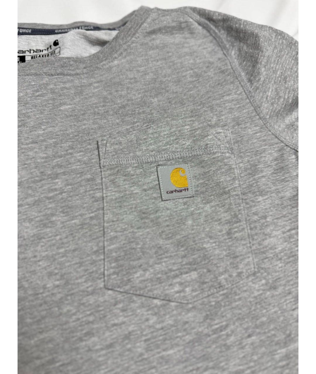CARHARTT Серая хлопковая футболка, фото 5
