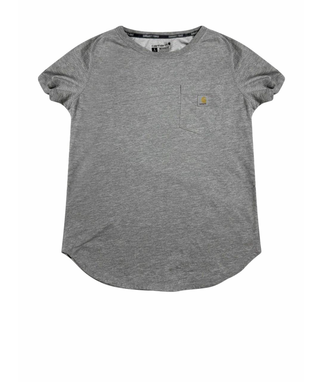 CARHARTT Серая хлопковая футболка, фото 1