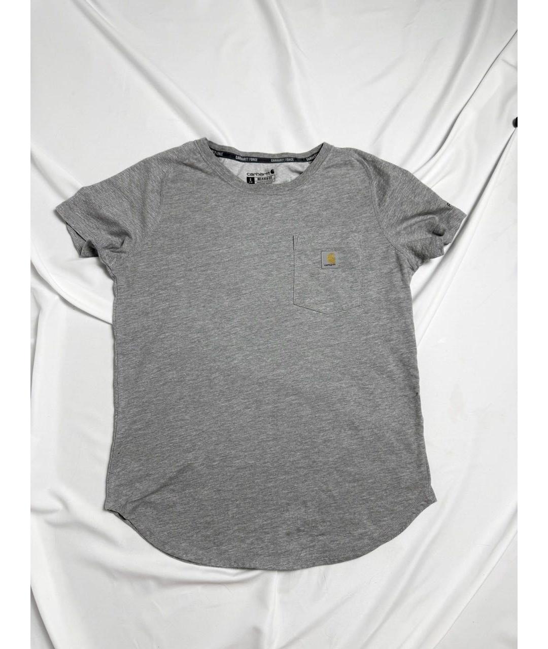 CARHARTT Серая хлопковая футболка, фото 9