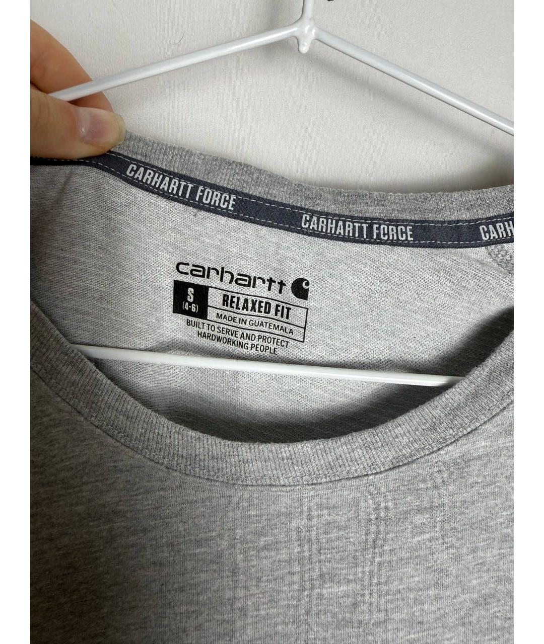 CARHARTT Серая хлопковая футболка, фото 3