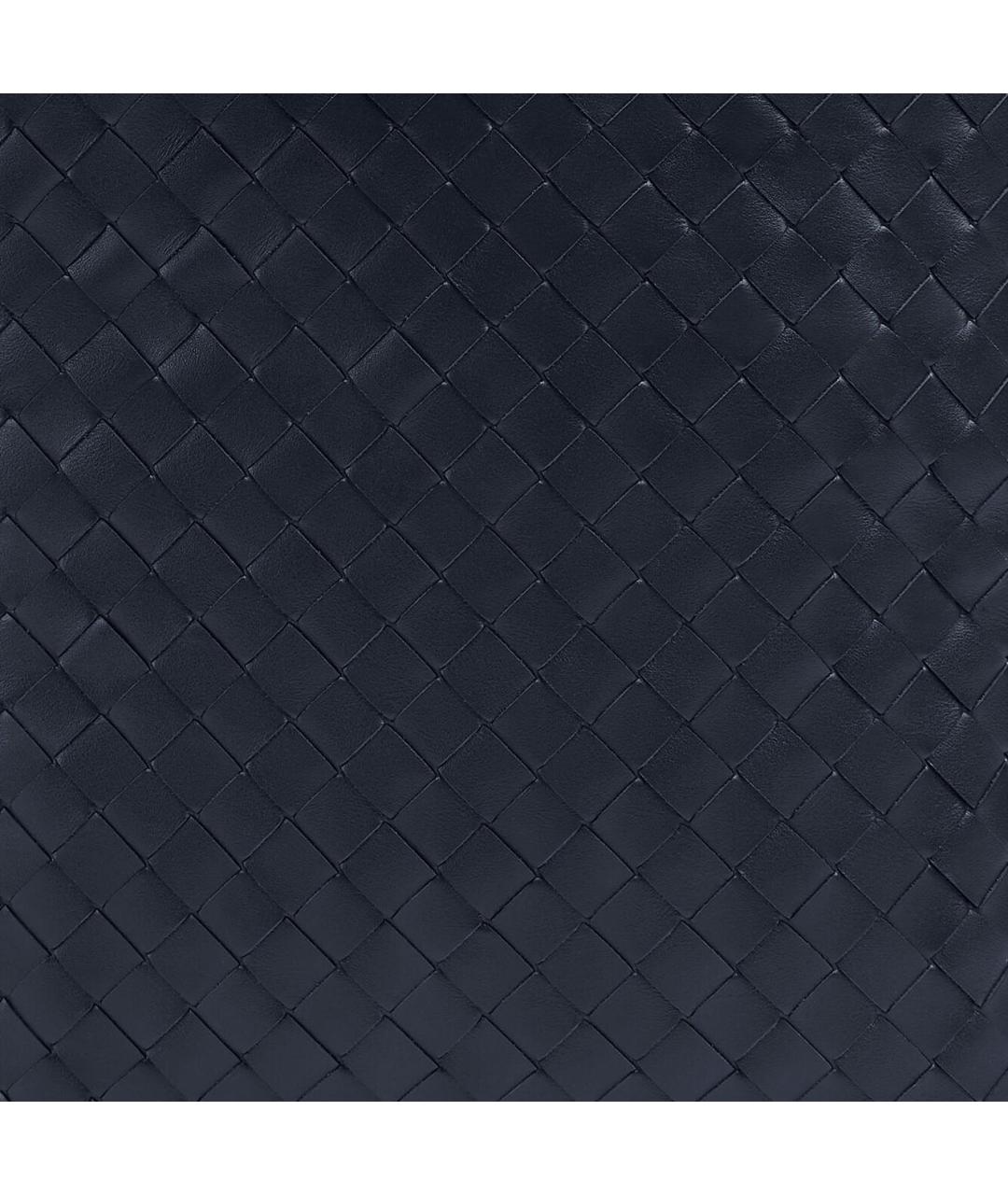 BOTTEGA VENETA Темно-синяя кожаная сумка на плечо, фото 5