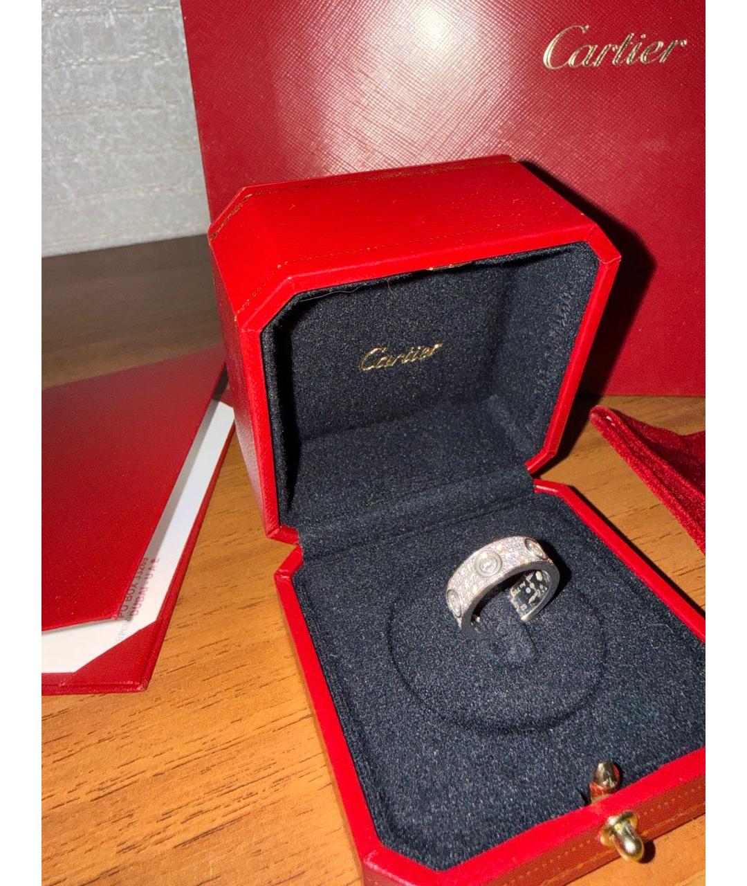 CARTIER Белое кольцо из белого золота, фото 4