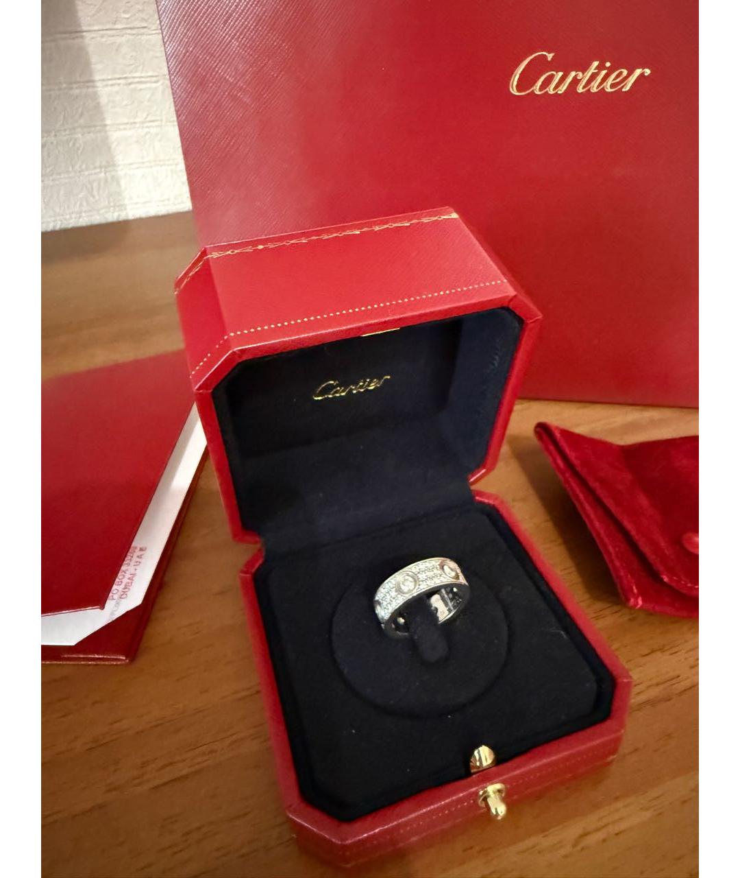CARTIER Белое кольцо из белого золота, фото 2