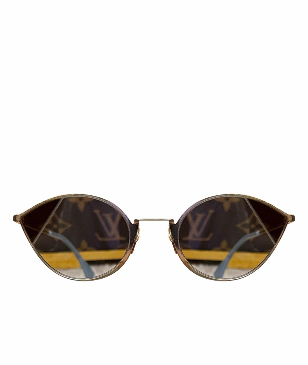 FENDI Голубые металлические солнцезащитные очки, фото 1