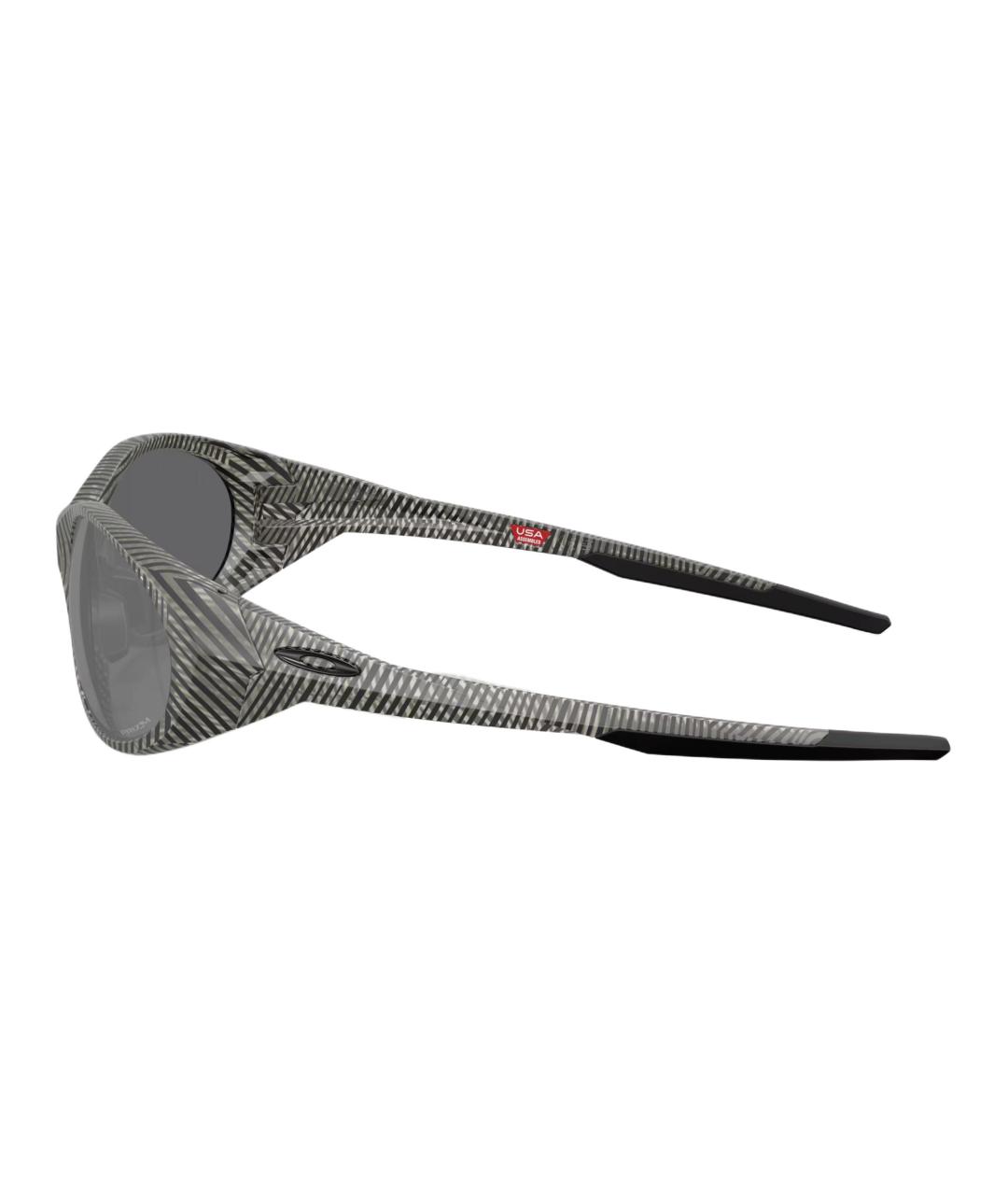 OAKLEY Серые пластиковые солнцезащитные очки, фото 3