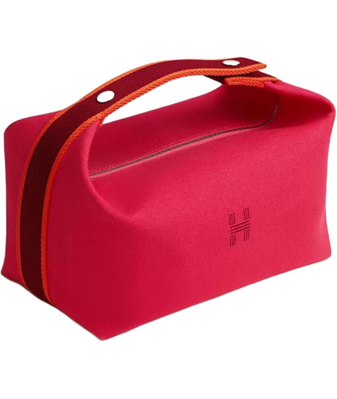 HERMES Фуксия хлопковая косметичка, фото 1
