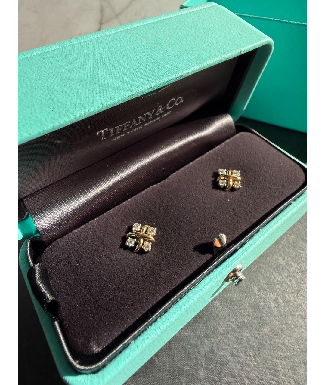 TIFFANY&CO Желтые серьги из желтого золота, фото 6