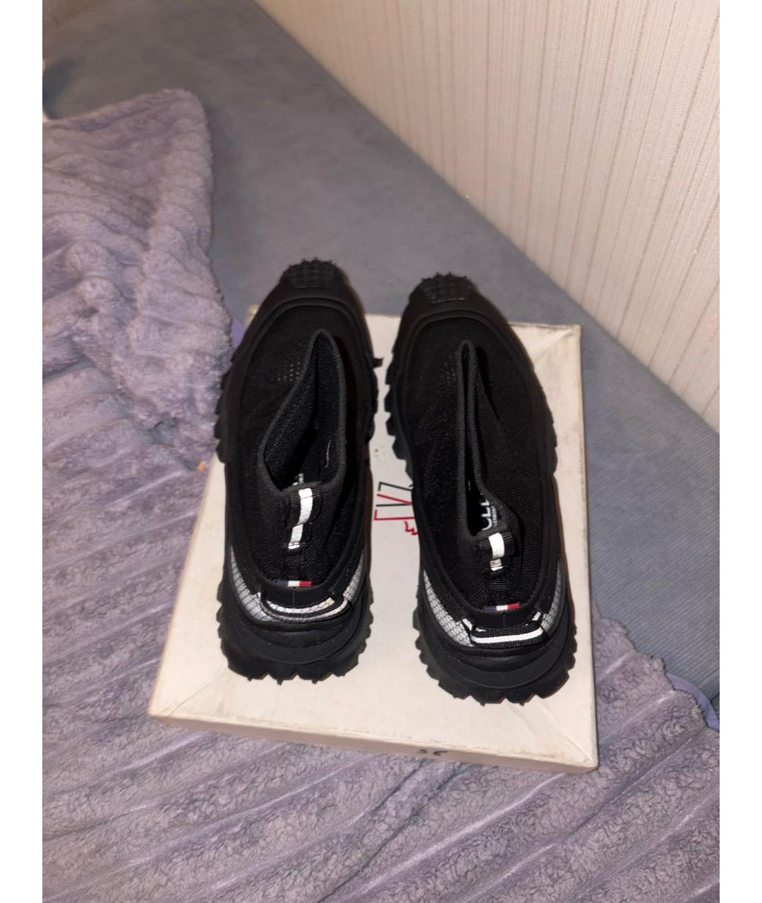 MONCLER Черные резиновые ботинки, фото 2