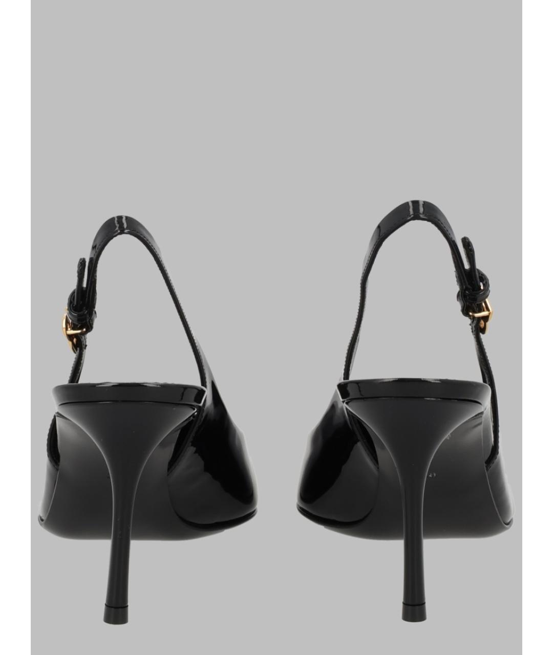 DOLCE&GABBANA Черные кожаные туфли, фото 3