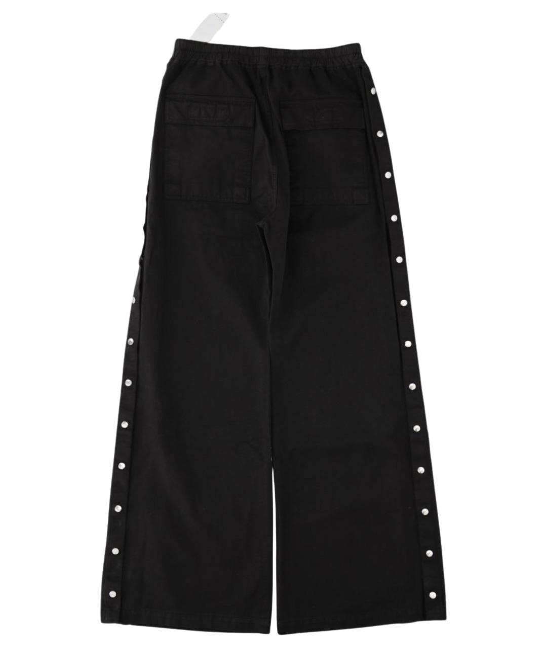 RICK OWENS DRKSHDW Черные хлопковые повседневные брюки, фото 2