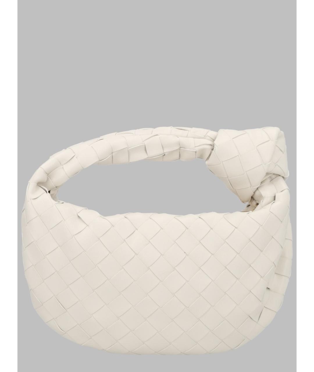 BOTTEGA VENETA Белая кожаная сумка через плечо, фото 2