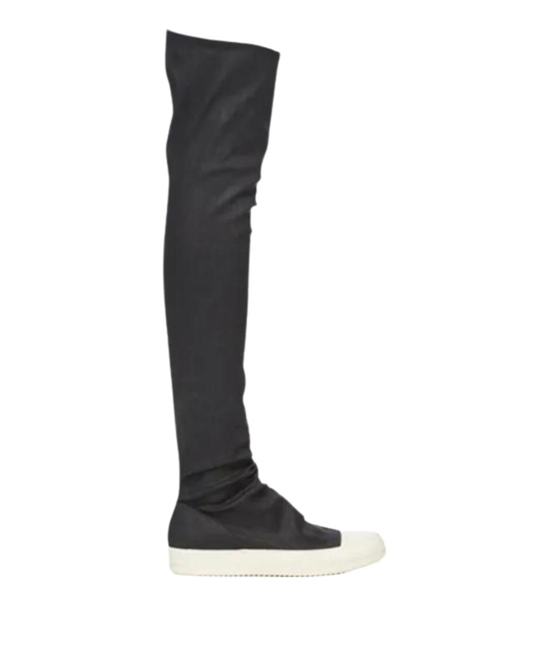 RICK OWENS DRKSHDW Черные текстильные кроссовки, фото 1