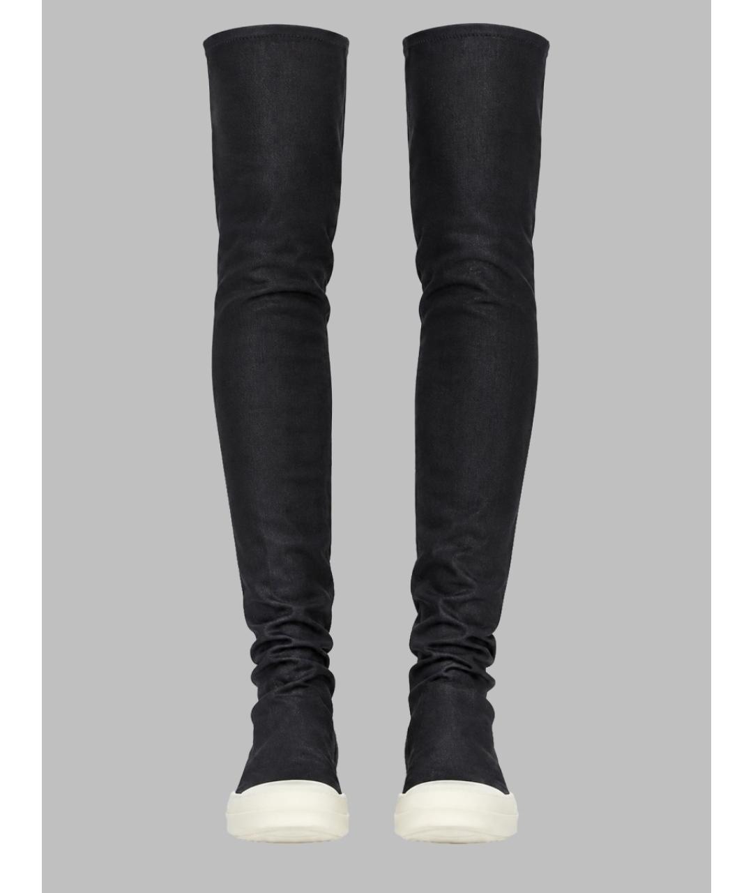 RICK OWENS DRKSHDW Черные текстильные кроссовки, фото 2
