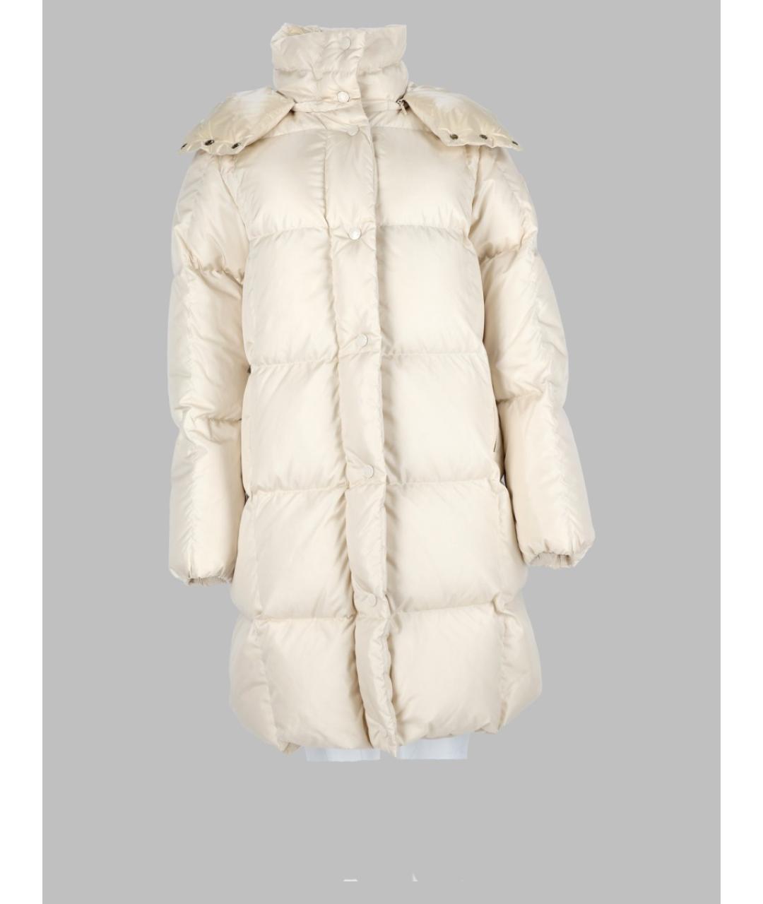 MONCLER Белая полиамидовая куртка, фото 2