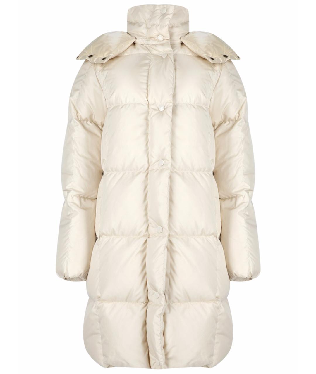 MONCLER Белая полиамидовая куртка, фото 1