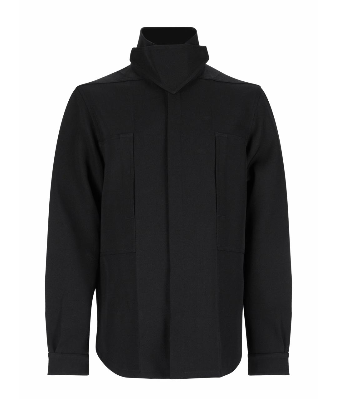 RICK OWENS Черная шерстяная куртка, фото 1