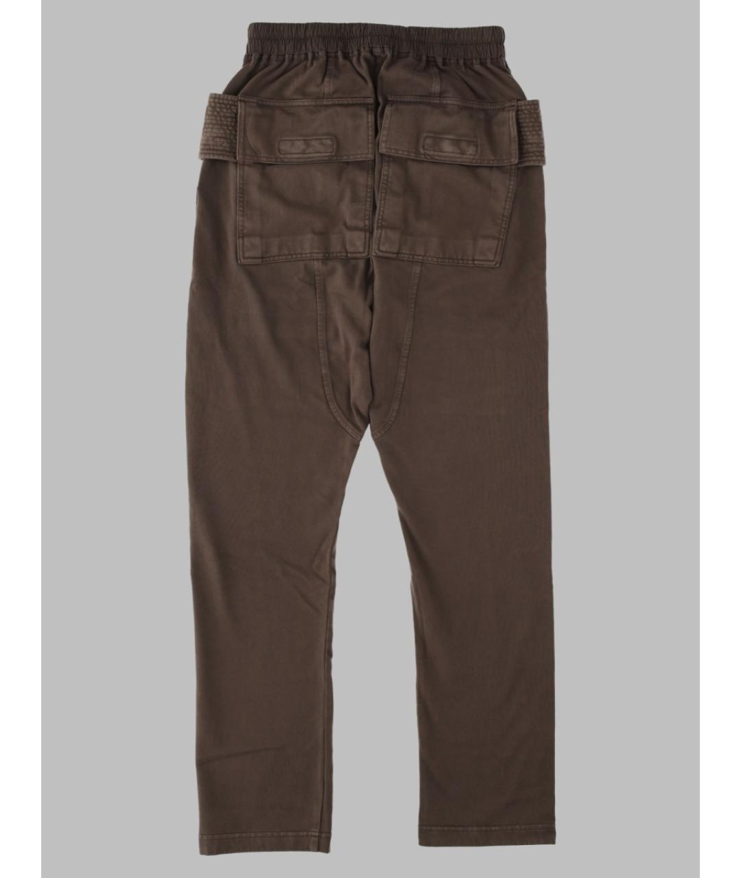RICK OWENS DRKSHDW Антрацитовые хлопковые повседневные брюки, фото 2