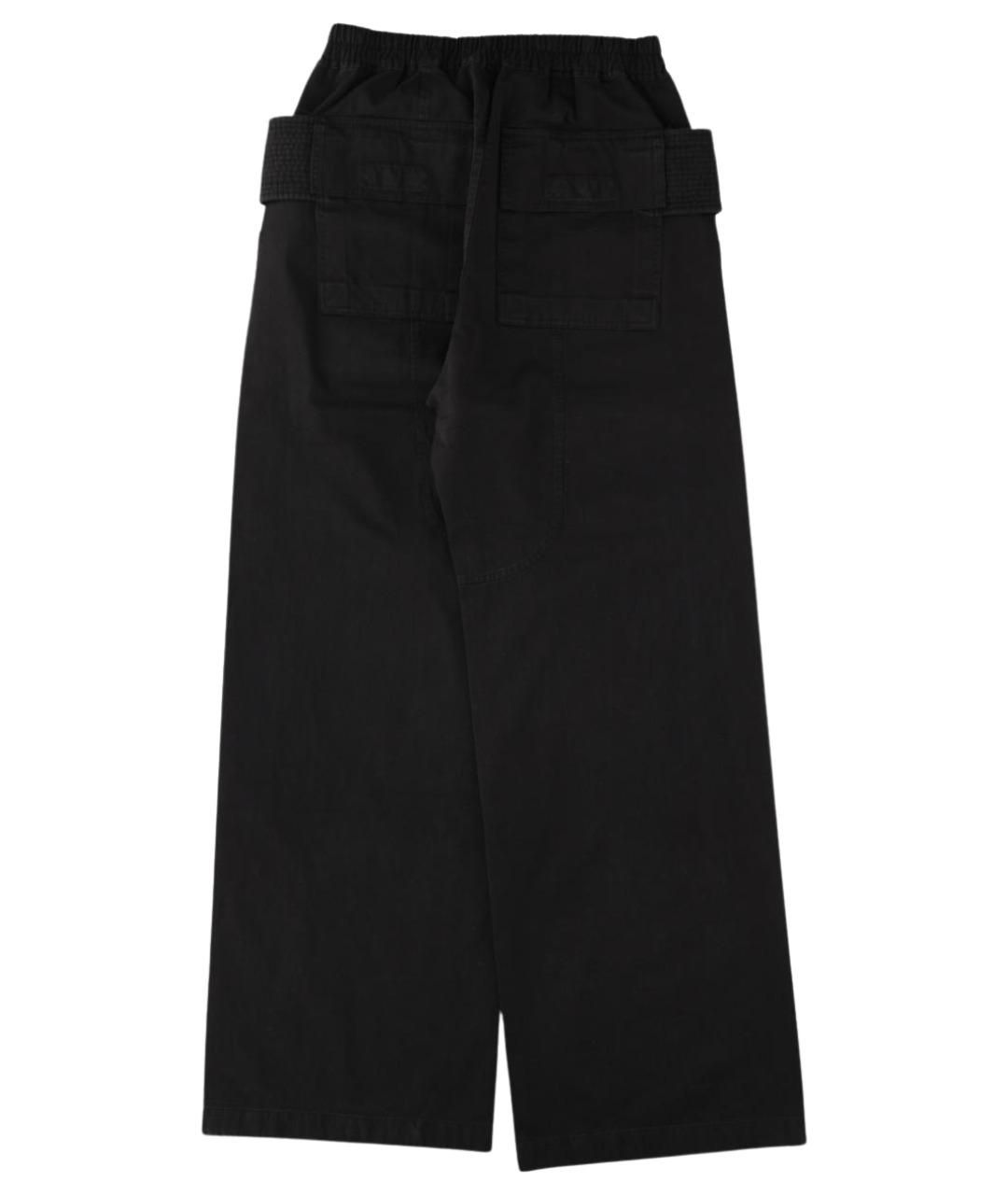 RICK OWENS DRKSHDW Черные хлопковые повседневные брюки, фото 2