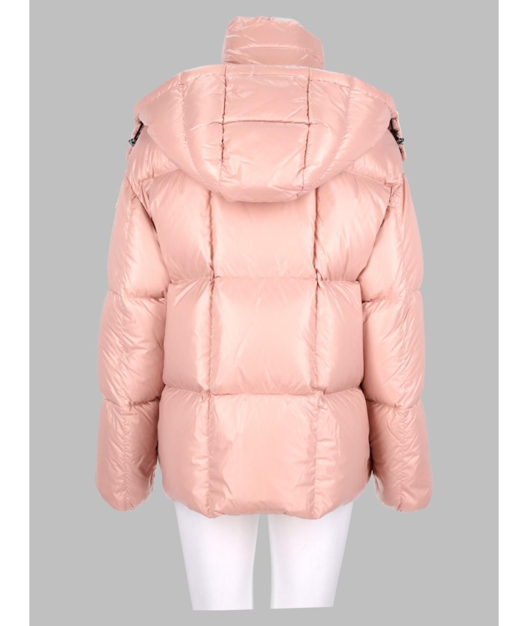 MONCLER Розовый полиамидовый пуховик, фото 2