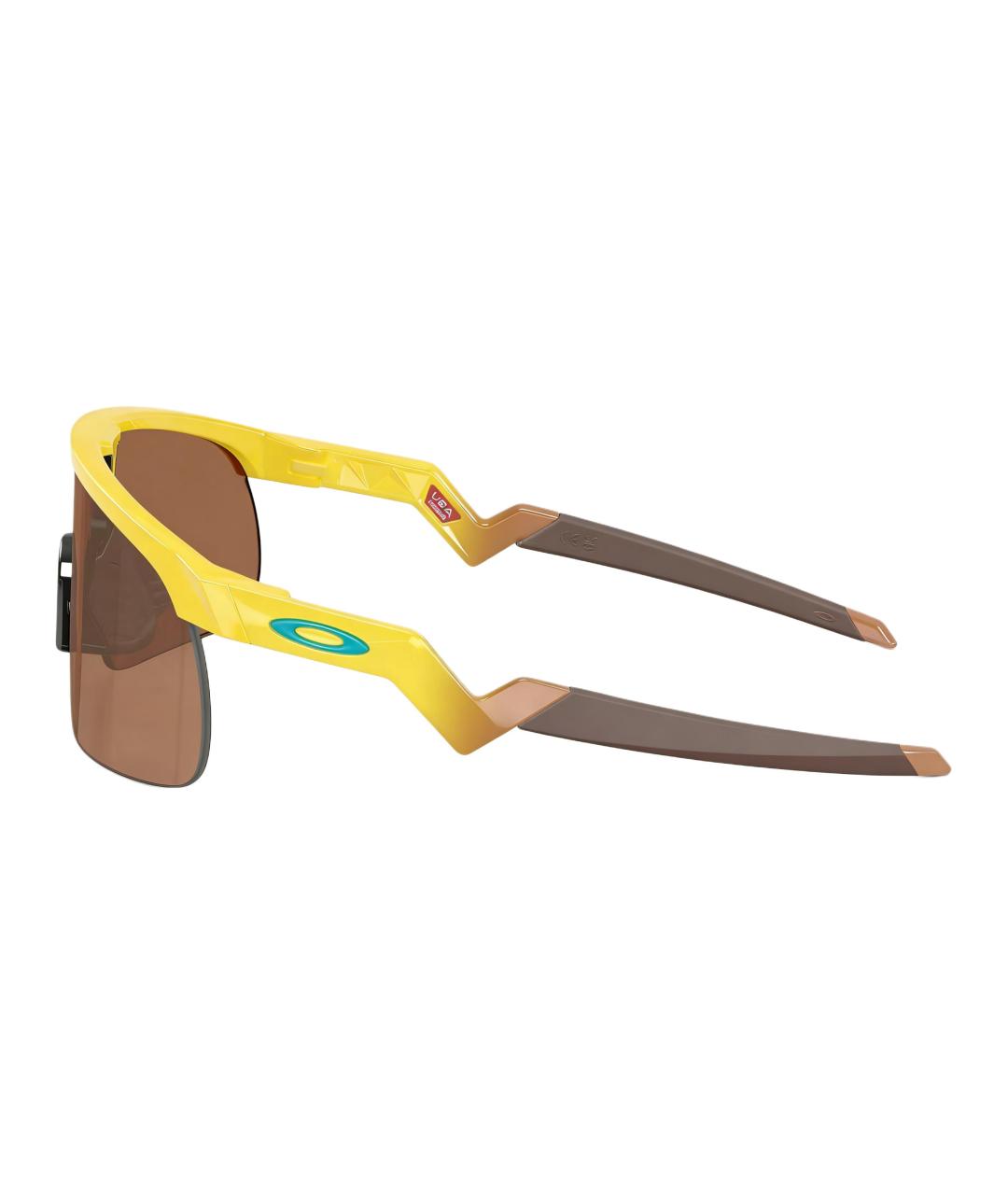 OAKLEY Желтые пластиковые солнцезащитные очки, фото 3
