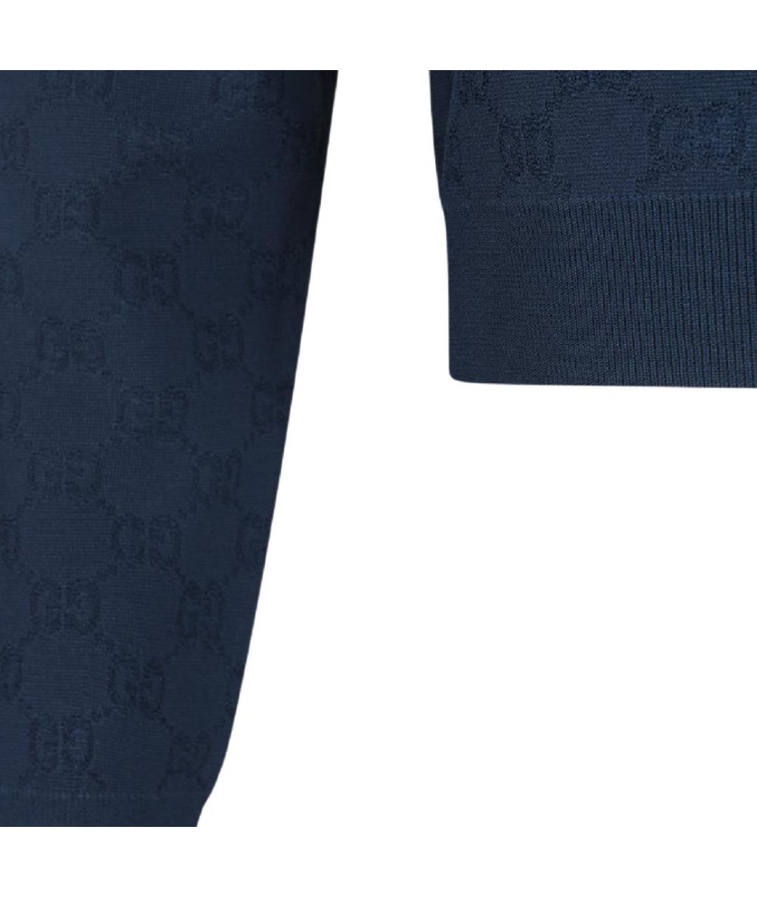 GUCCI Темно-синий джемпер / свитер, фото 4