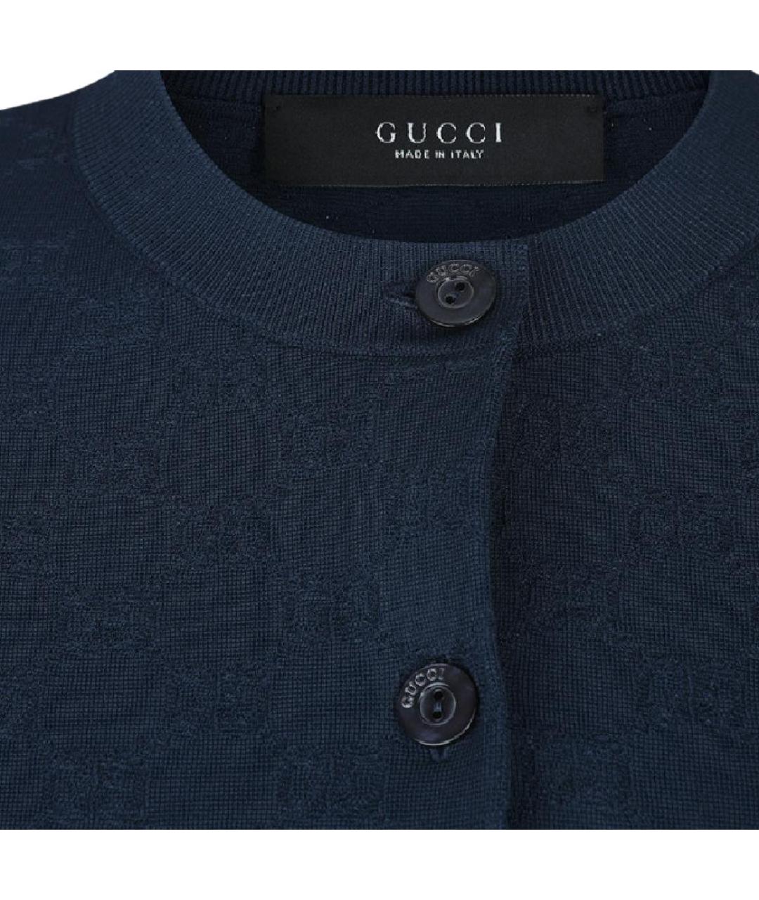 GUCCI Темно-синий джемпер / свитер, фото 3