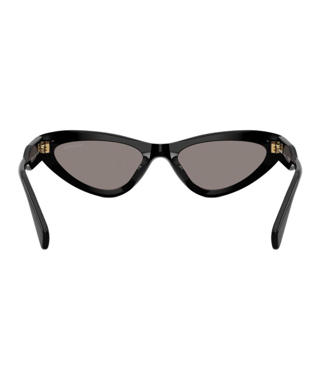 MIU MIU Черные пластиковые солнцезащитные очки, фото 3