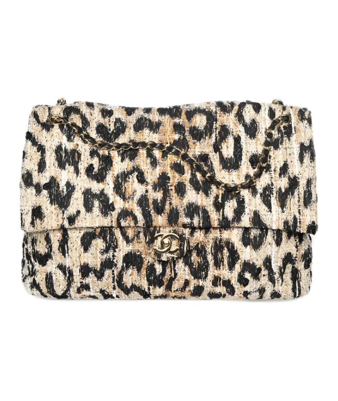 CHANEL Коричневая твидовая сумка через плечо, фото 1
