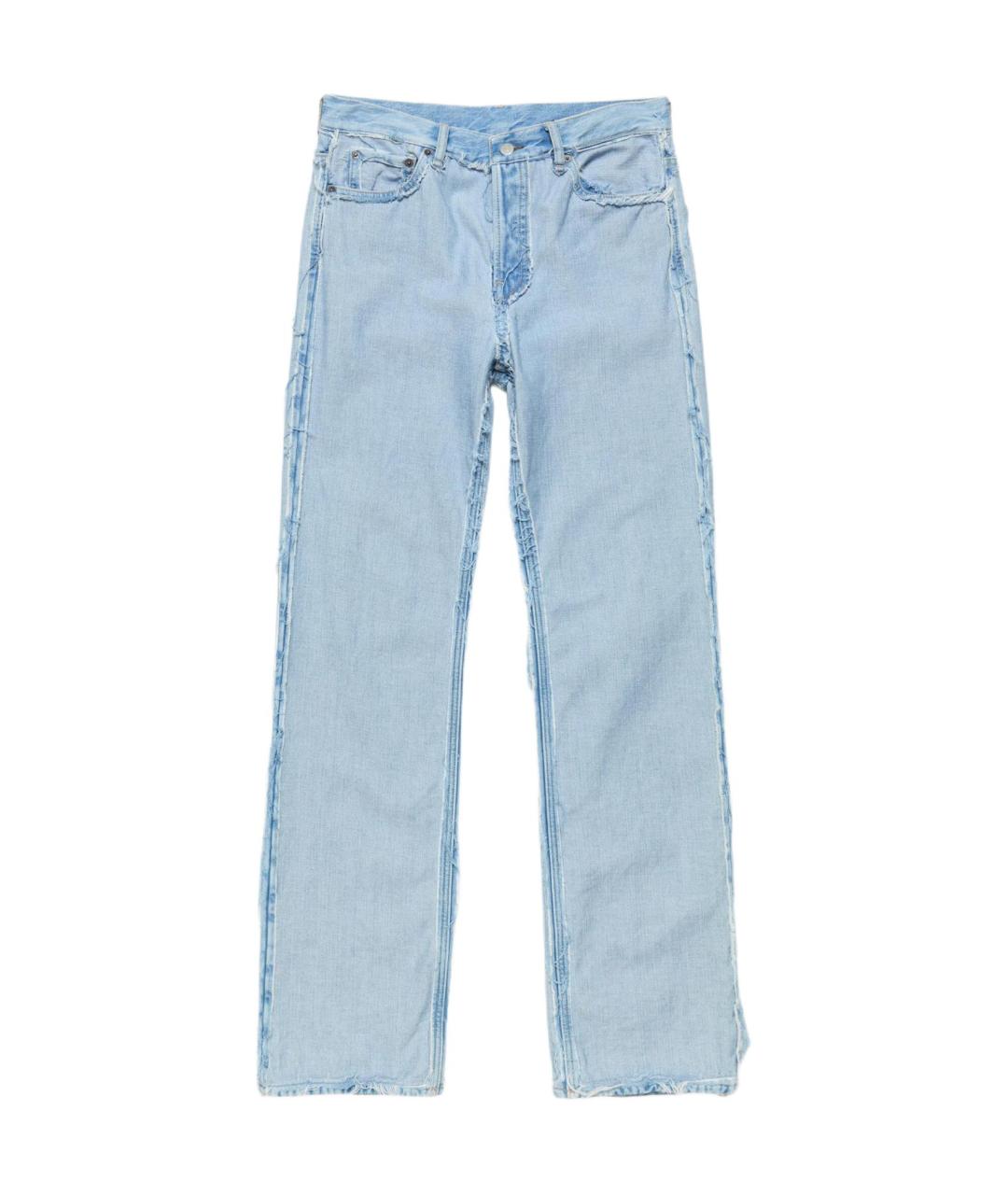 ACNE STUDIOS Голубые прямые джинсы, фото 1