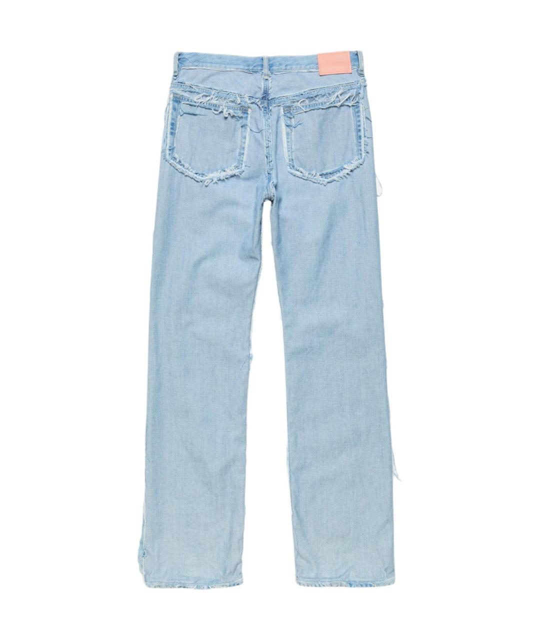 ACNE STUDIOS Голубые прямые джинсы, фото 2
