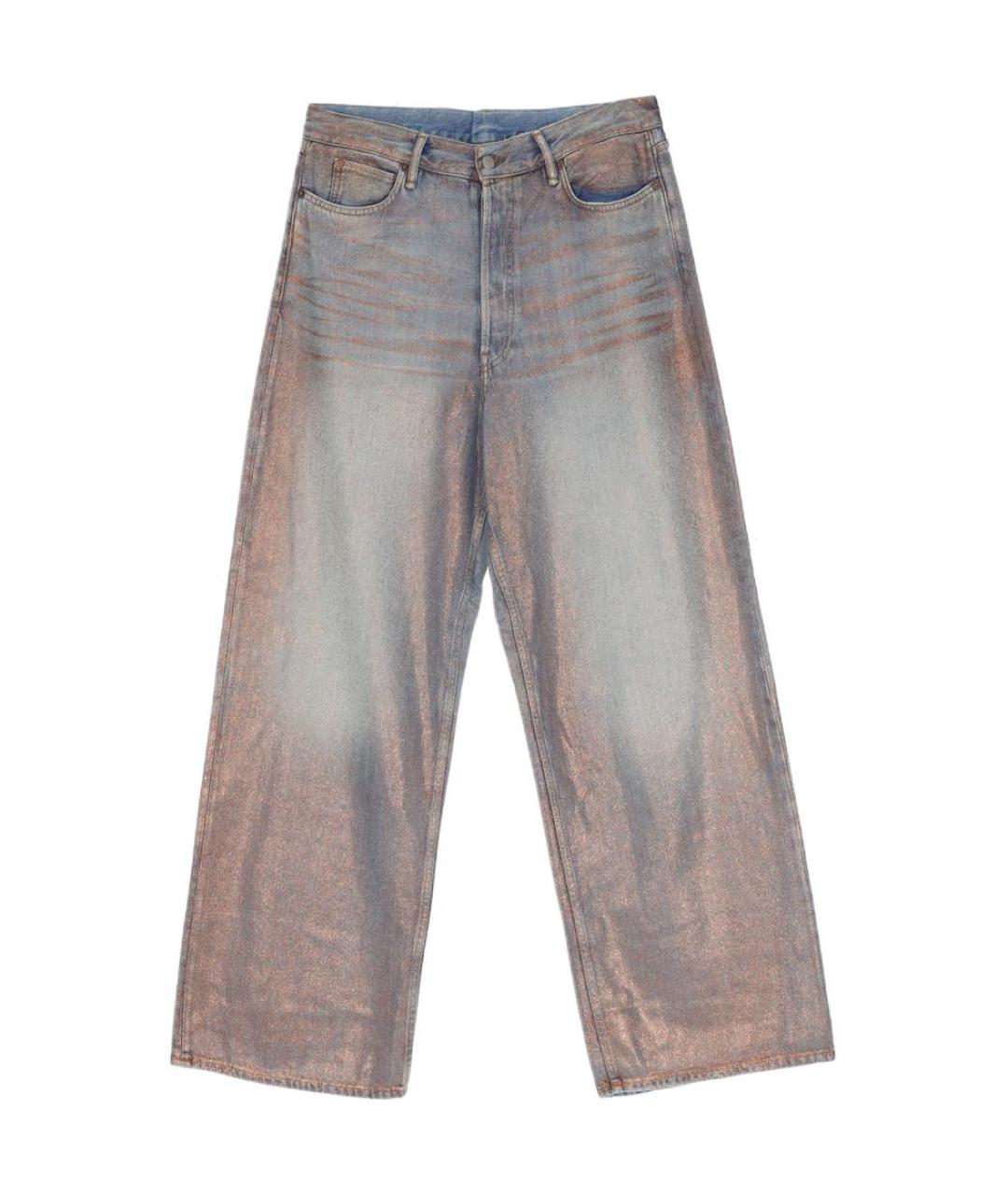 ACNE STUDIOS Голубые прямые джинсы, фото 1