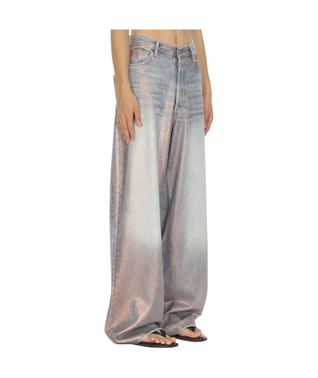 ACNE STUDIOS Голубые прямые джинсы, фото 4