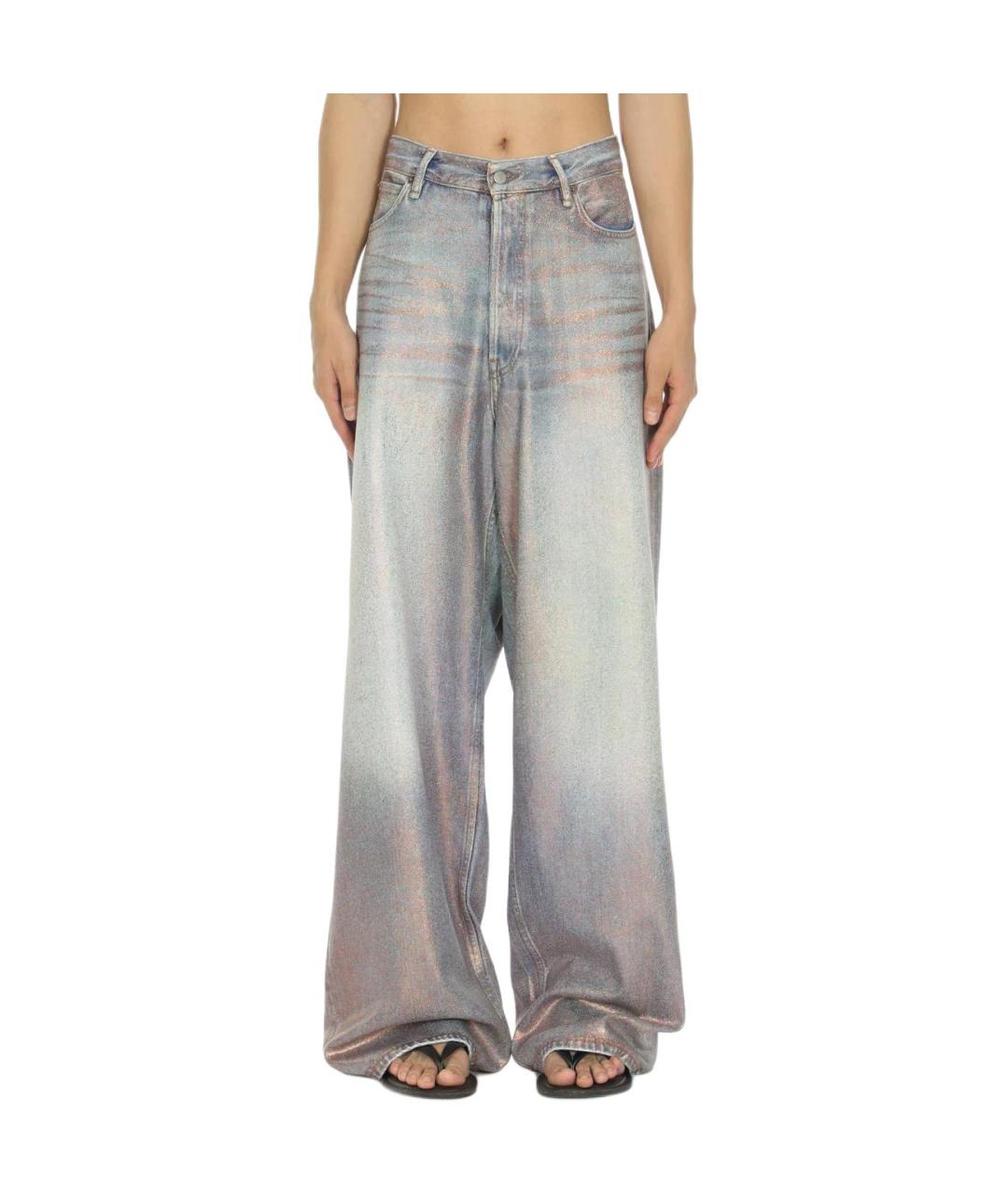 ACNE STUDIOS Голубые прямые джинсы, фото 3