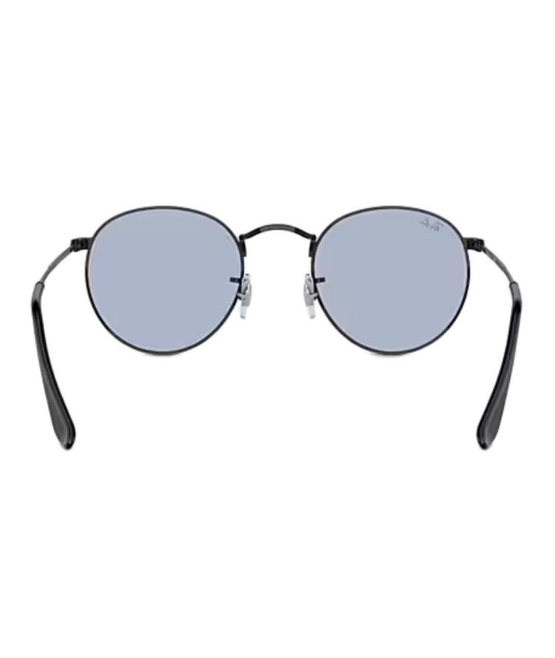 RAY BAN Черные металлические солнцезащитные очки, фото 5