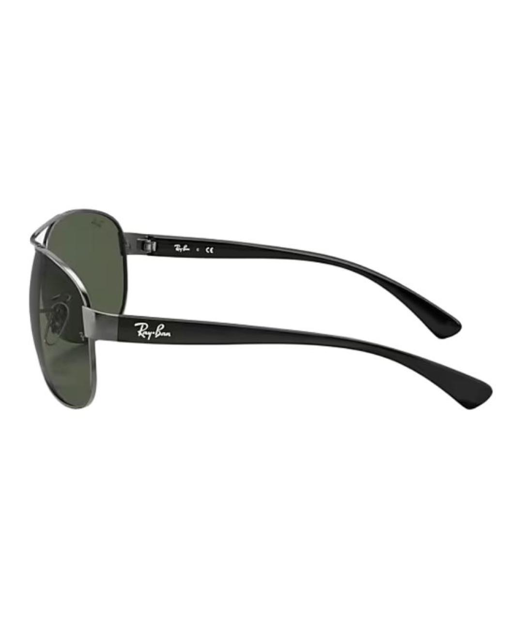 RAY BAN Серые металлические солнцезащитные очки, фото 5