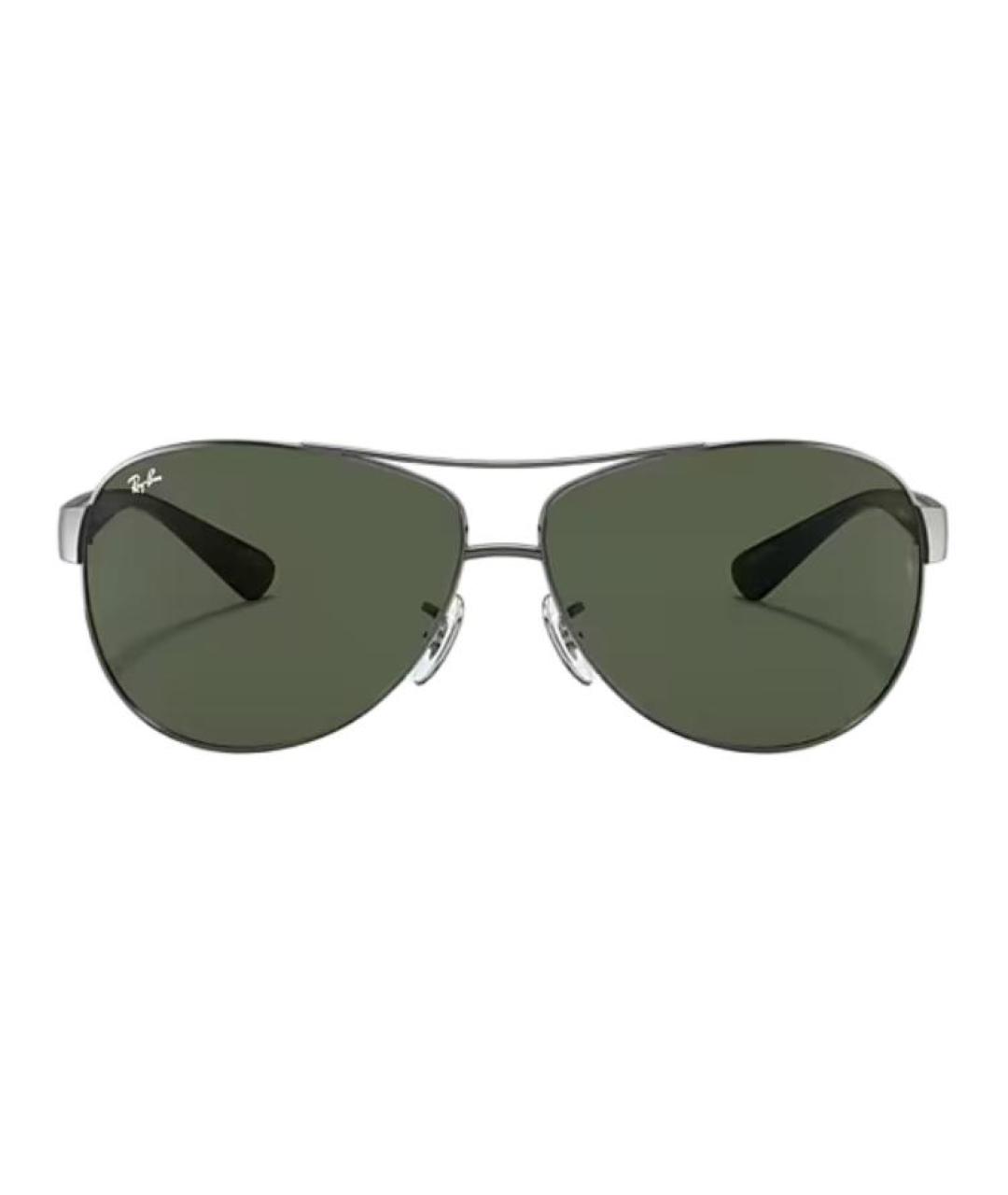 RAY BAN Серые металлические солнцезащитные очки, фото 2