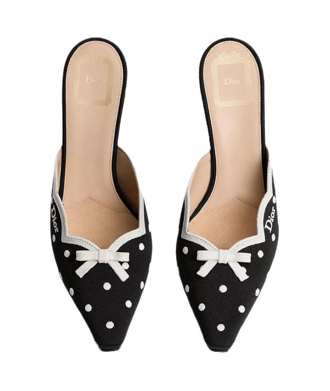 CHRISTIAN DIOR Черные мюли, фото 4