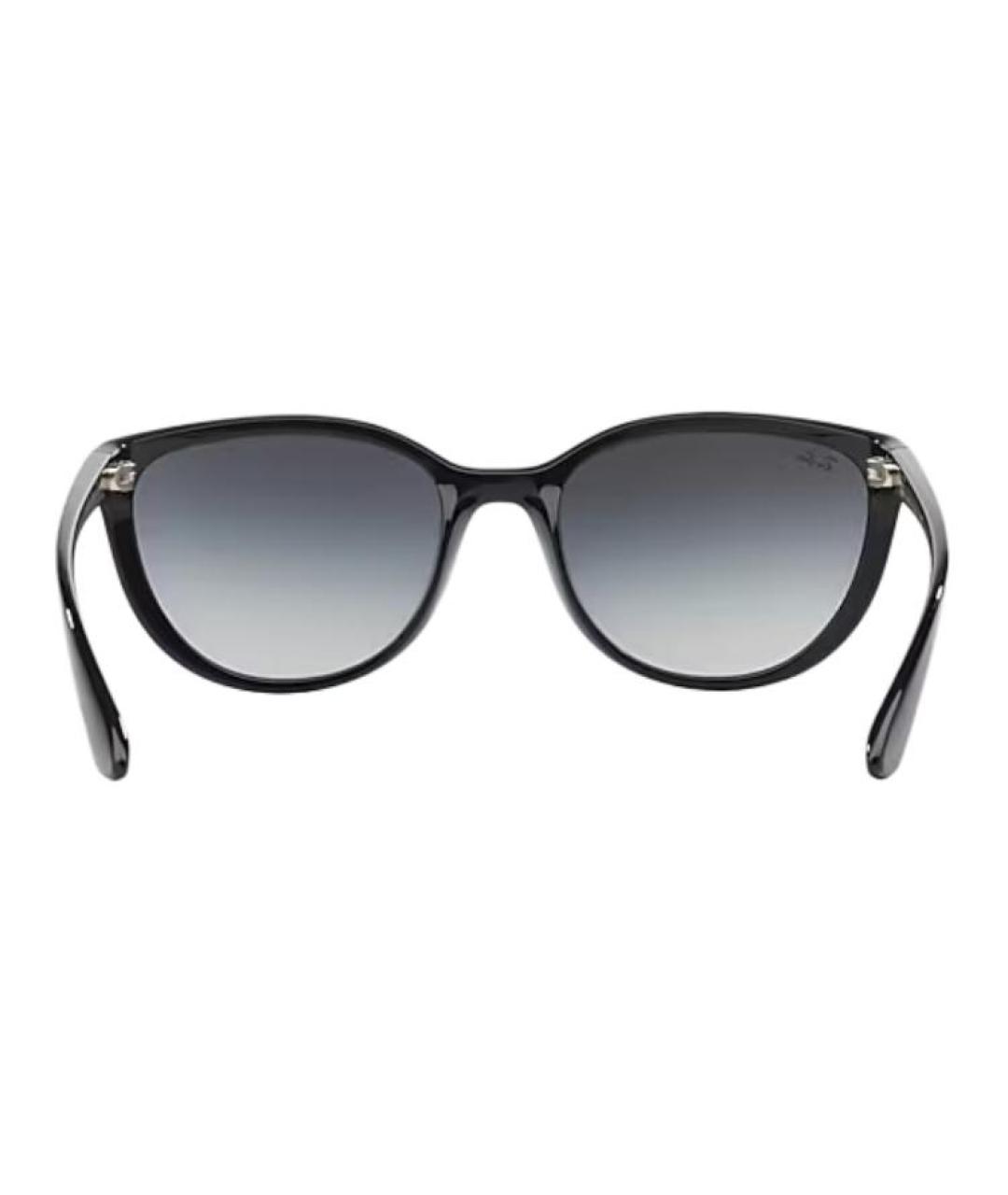 RAY BAN Черные пластиковые солнцезащитные очки, фото 5