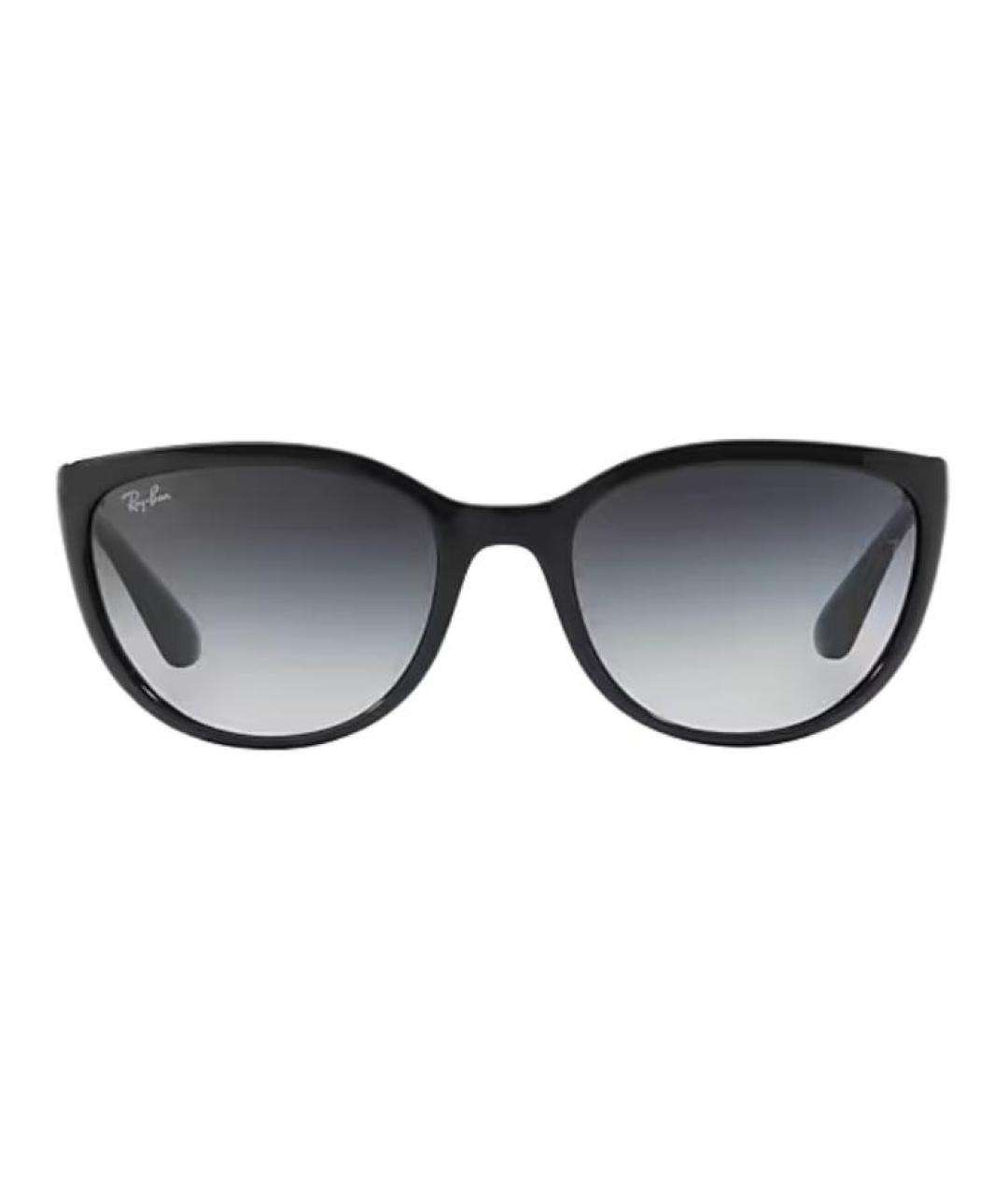 RAY BAN Черные пластиковые солнцезащитные очки, фото 2