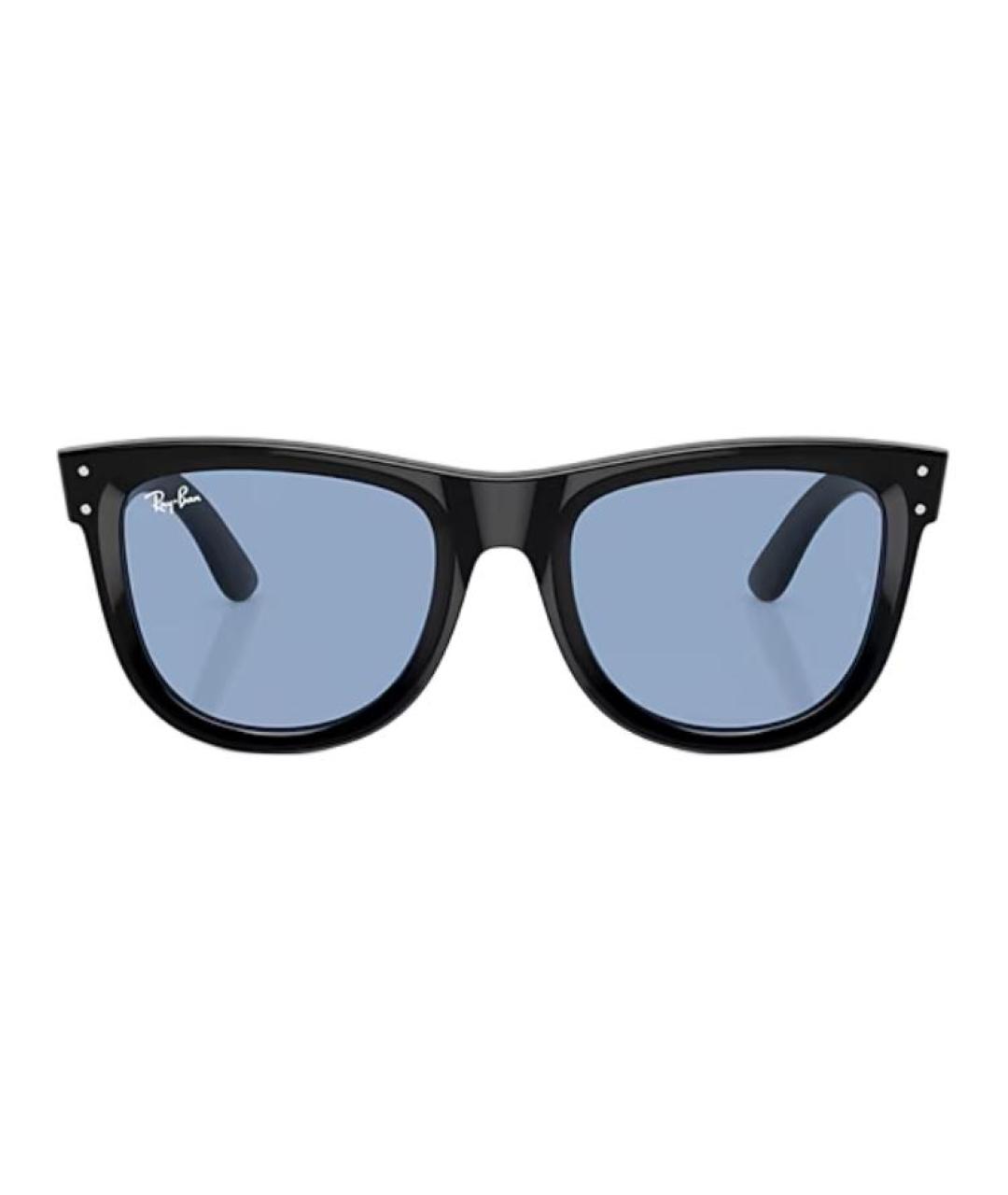 RAY BAN Черные пластиковые солнцезащитные очки, фото 1