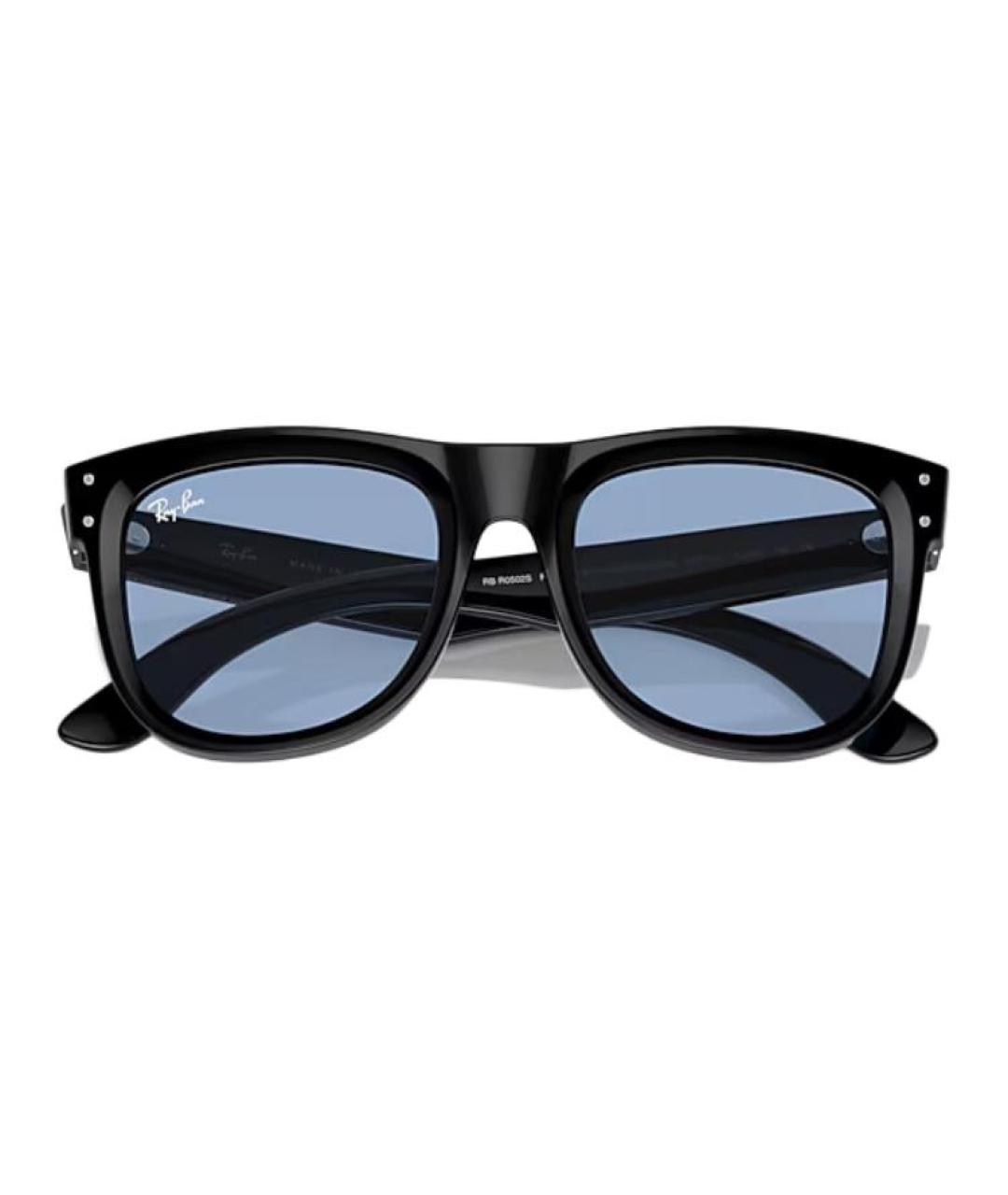 RAY BAN Черные пластиковые солнцезащитные очки, фото 2