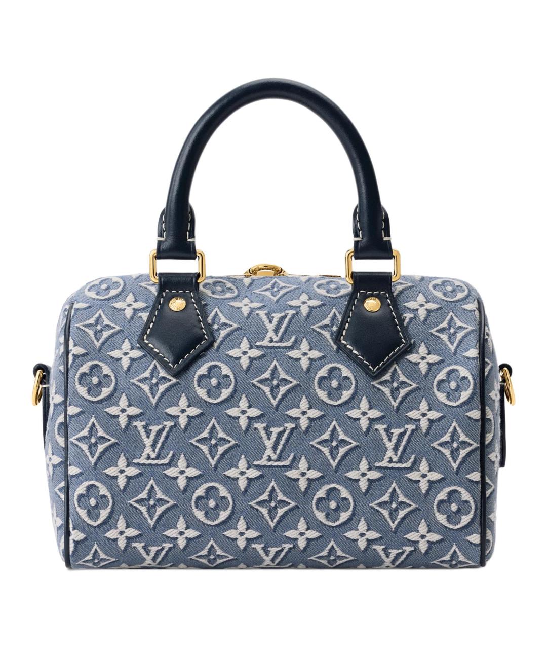 LOUIS VUITTON Синяя сумка через плечо из канвы, фото 2