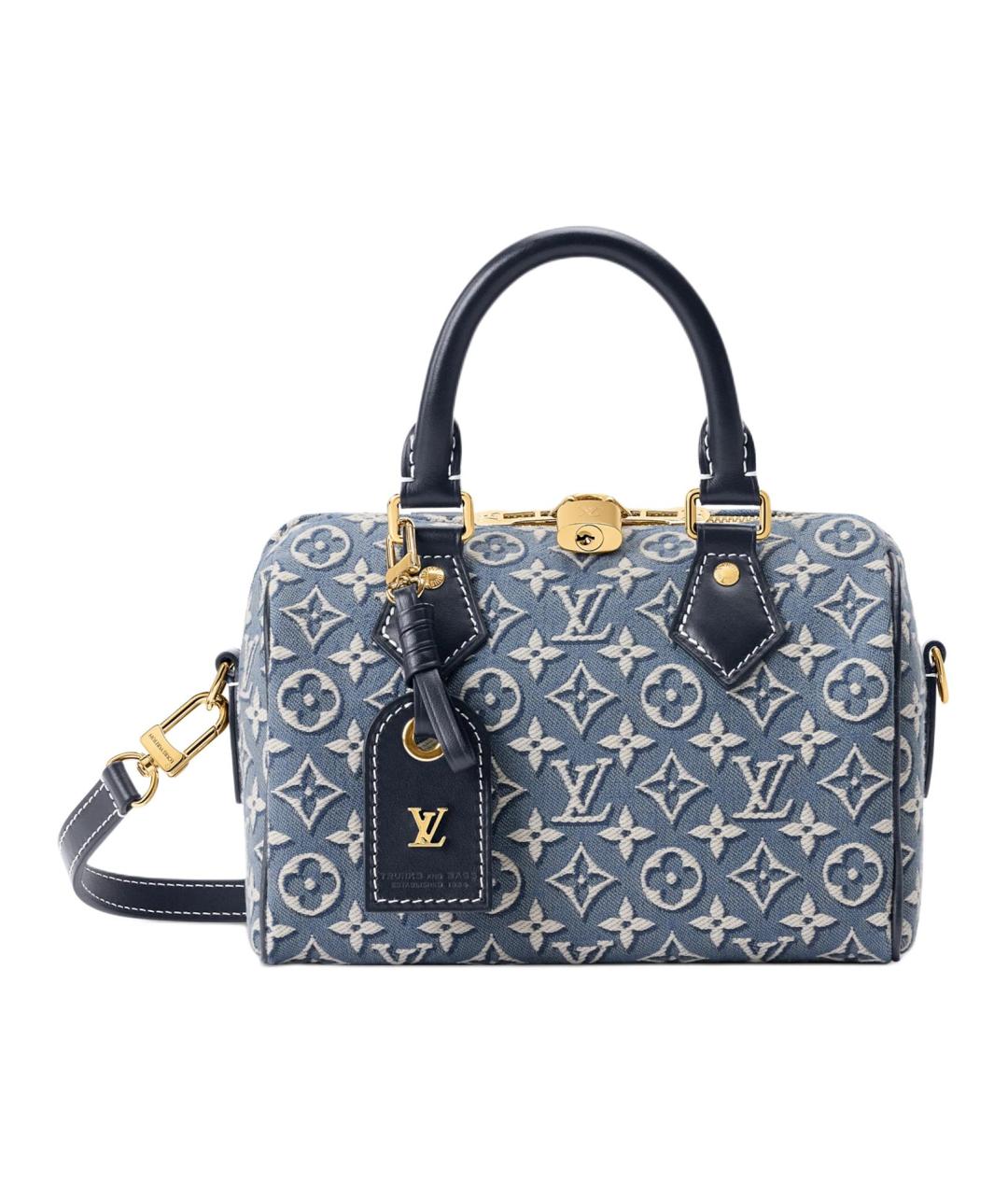 LOUIS VUITTON Синяя сумка через плечо из канвы, фото 1