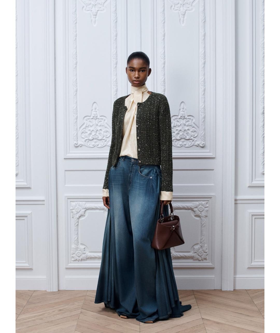 CHRISTIAN DIOR Бежевая шелковая блузы, фото 2