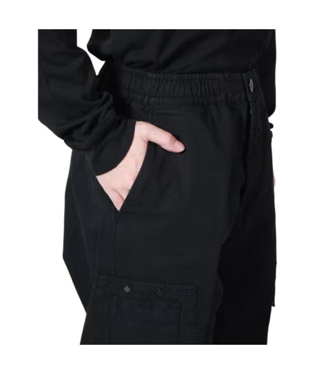 STONE ISLAND Черные брюки чинос, фото 3