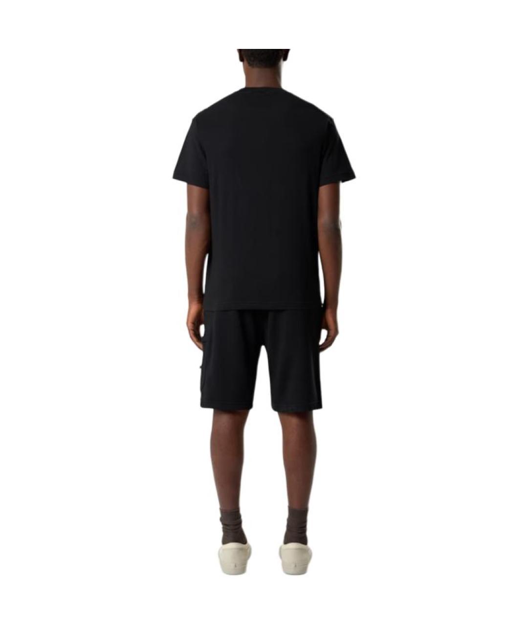 STONE ISLAND Черная футболка, фото 4